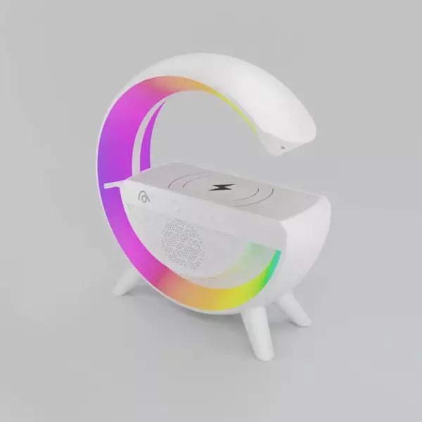 Kablosuz, Usb Bağlantılı, Ekstra Uzun Pil Ömürlü, 7 Renk Seçenekli Ambiyans Işığı,Telefon Şarj Standı BT2301 (5250) - Image 1