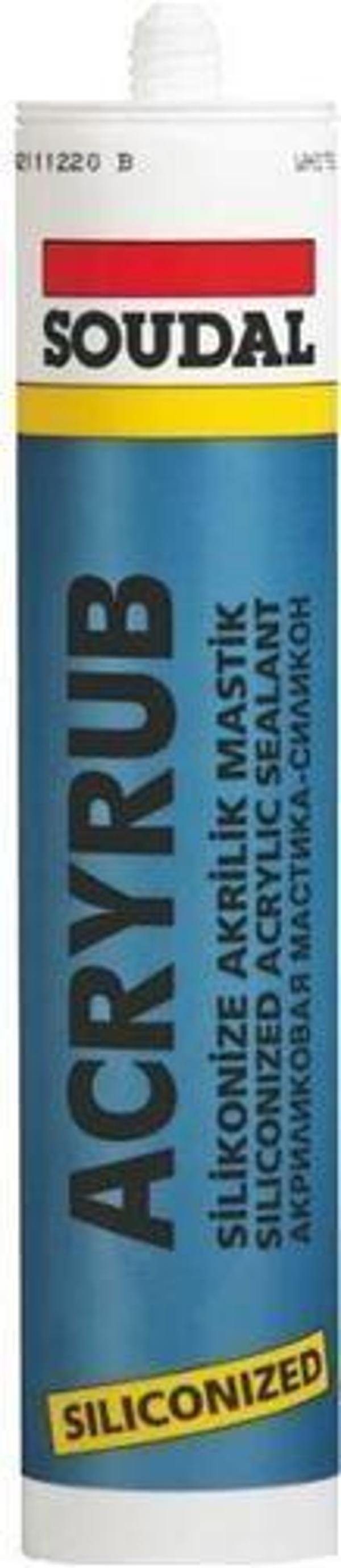 Soudal Acryrub Silikonize Mastik 310 ml Antrasit - Image 1
