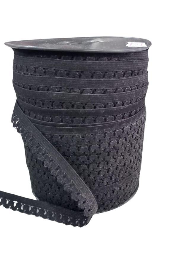 Çamaşır Askısı Şerit en 1 cm Siyah 1 Metre - Image 1