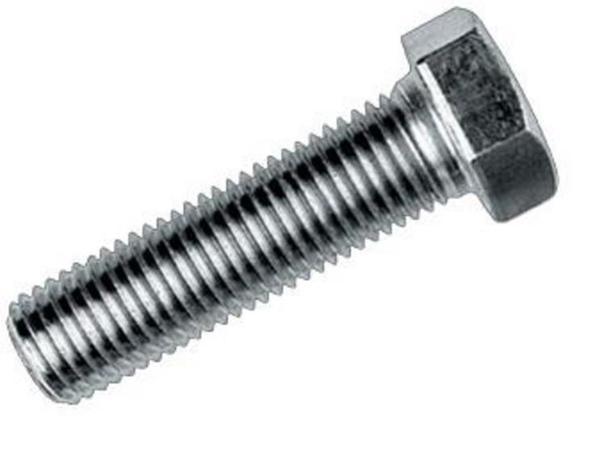 M8X15 Civata DIN 933 8,8 Beyaz Tam Paso ( 10 Adet) - Image 1