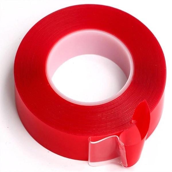 BUFFER® 2 Metre Şeffaf Ekstra Güçlü Banyo Mutfak Posta Ofis Çift Taraflı Akrilik Silikon VHB Bant - Image 1