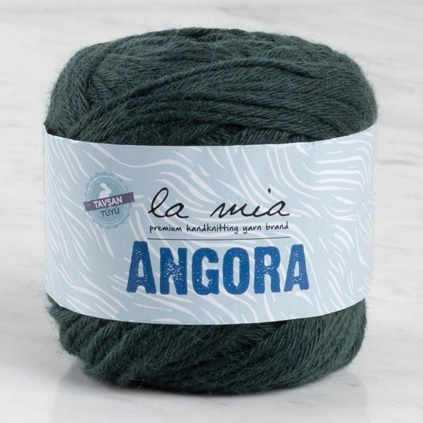 La Mia Angora 50gr. Koyu Yeşil El Örgü İpi - L131 - 34215 - Image 1