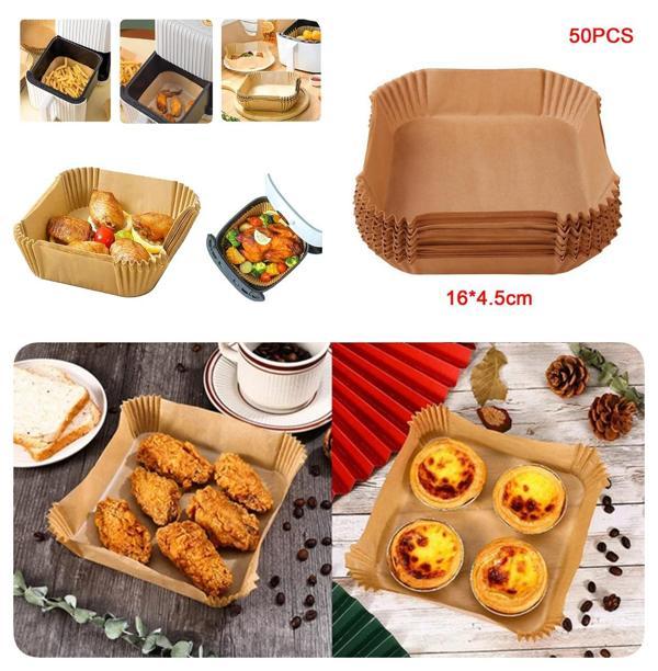 Büyük Boy Air Fryer Fritöz Pişirme Kağıdı 50 Adet - Image 1