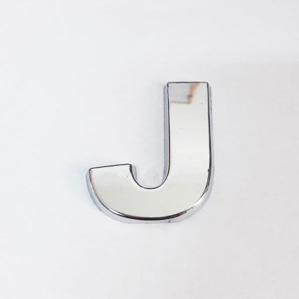 Cemax J Harfi  3,75 cm Krom Yapışkanlı - Image 1