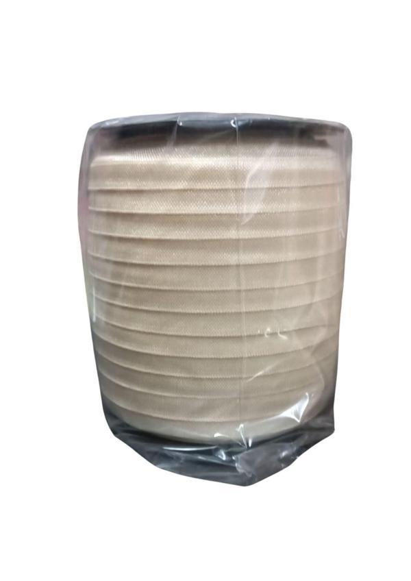 Çamaşır Lastiği Düz 1 cm  75 Metre 1 Top Krem - Image 1