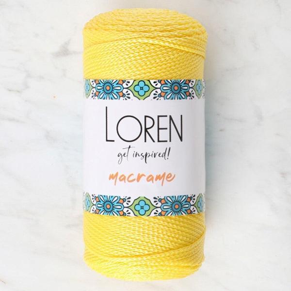 Loren Macrame Sarı El Örgü İpi - RM 055 - 34330 - Image 1