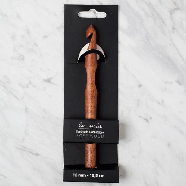 La Mia Rosewood 12 mm 15.5 cm Ahşap Yün Tığ - Image 1