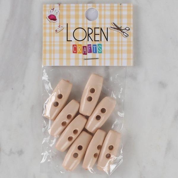 Loren Crafts pudra pembe 8 li çoban düğmesi - 69 - Image 1