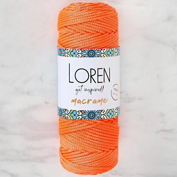 Loren Macrame Neon Turuncu El Örgü İpi - L113 - Image 1