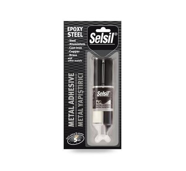 Selsil Epoksi Metal Yapıştırıcı Enjektör 5 Dakika 28 Gr - Image 1
