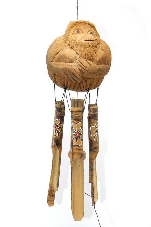 Maymunlu Bambu Rüzgar Çanı - Image 1
