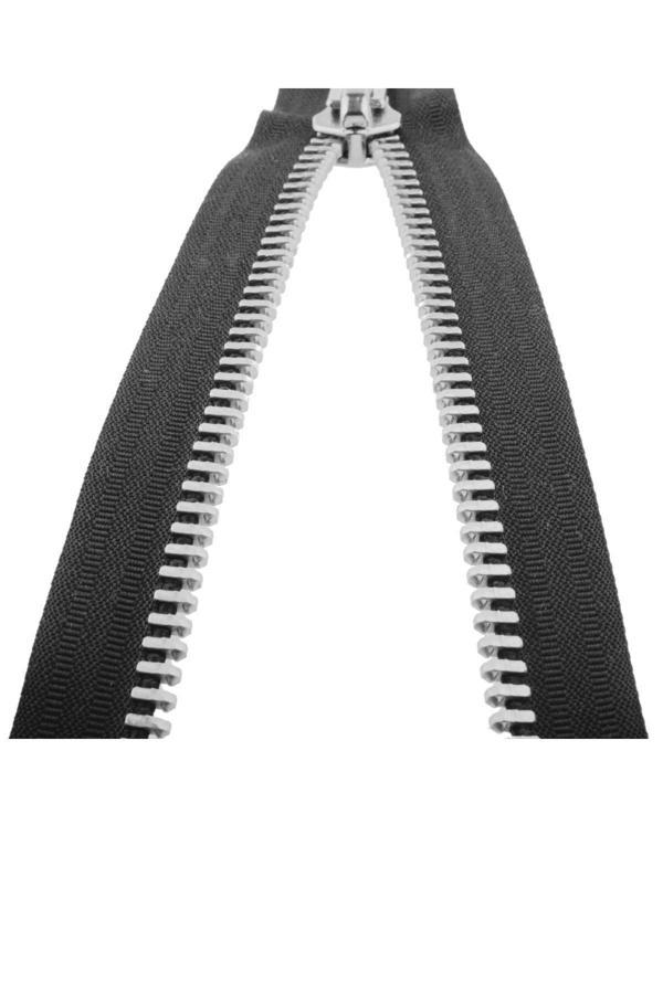 Demir Dişli Çanta Fermuarı en 3 cm Gri - Image 1
