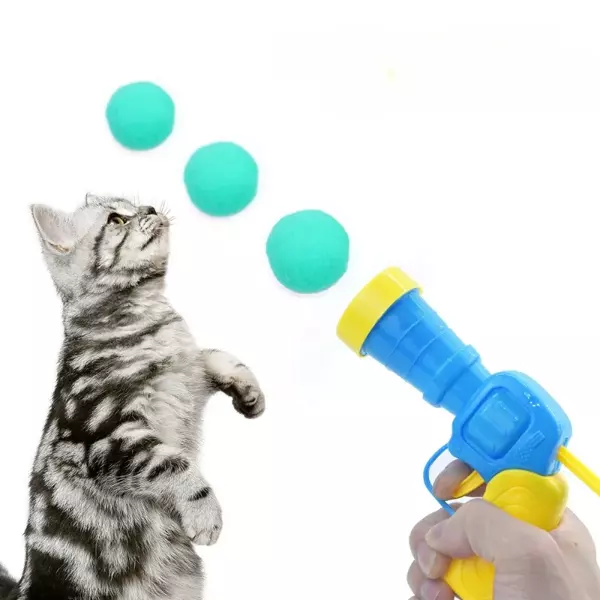 Peluş Top Atan İnteraktif Kedi Oyuncağı - Image 1