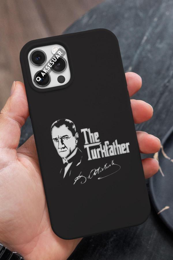 Q Aksesuar Xiaomi Redmi Note 9 Uyumlu The Turk Father Tasarımlı Premium Telefon Kılıfı - Image 1