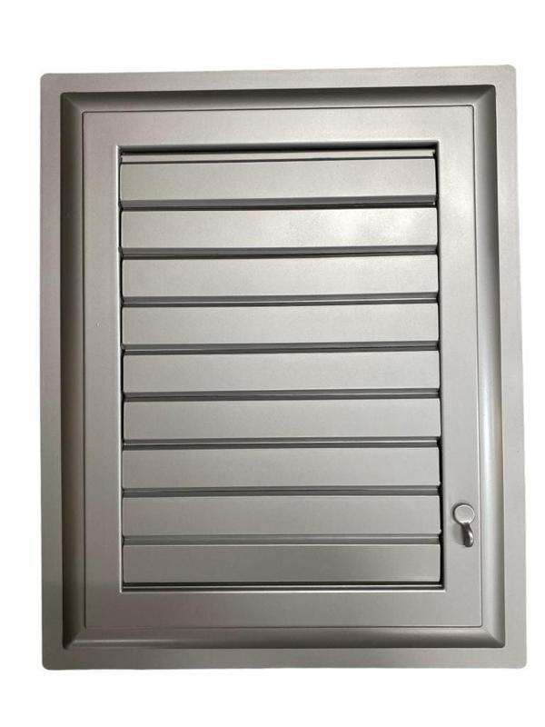 Plastik Menfez 30X30 Gümüş Banyo WC Havalandırma - Image 1