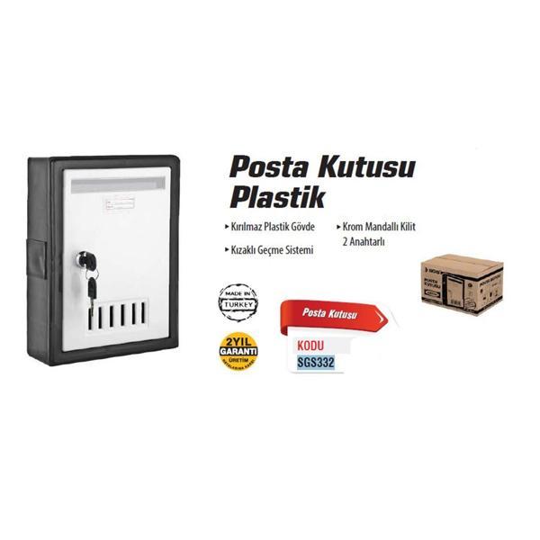 SGS 332 Plastik Posta Kutusu 2 Anahtarlı - Image 1