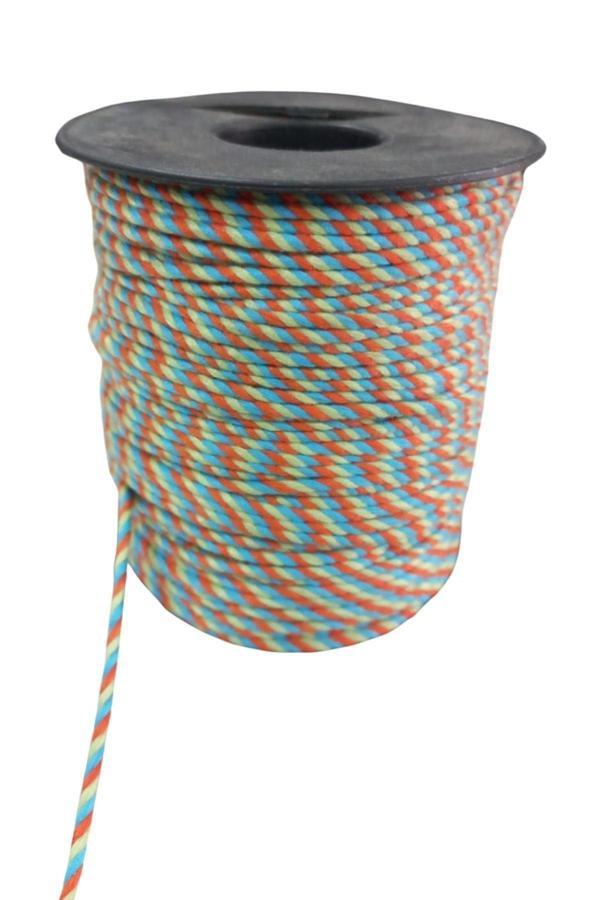 Bileklik ipi, Hediye Paketleme ipi, Şans, Bereket, Aşk, Şifa, Güç 5 mm Pamuk  5 metre Yeşil - Image 1