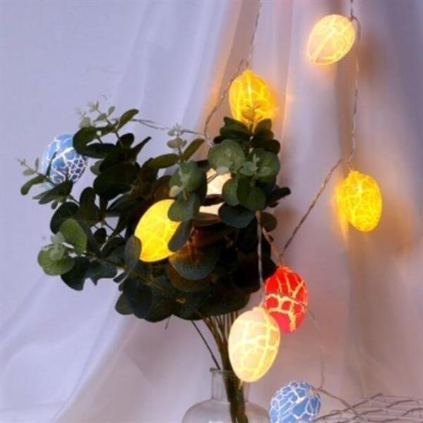 BUFFER® 10lu Renkli Yumurta Şeklinde Dekoratif Dolama Led Aydınlatma - Image 1