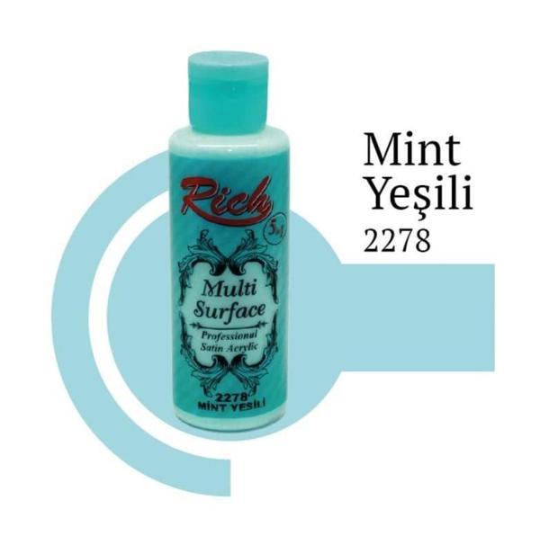 Rich Multi Surface 2278 Mint Yeşili Akrilik Boya 120 cc - Image 1