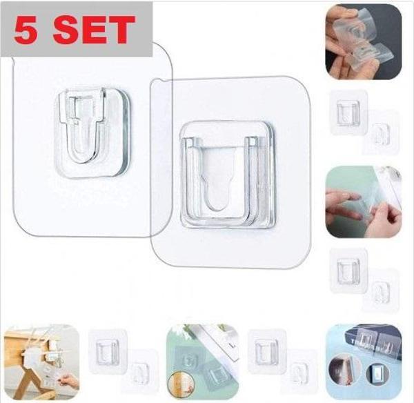 Geçmeli Klips Eşya Sabitleme Askısı 5 Set - Image 1