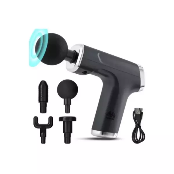 Mini Profesyonel Şarjlı Masaj Aleti 4 Başlıklı KH-800 (5250) - Image 1