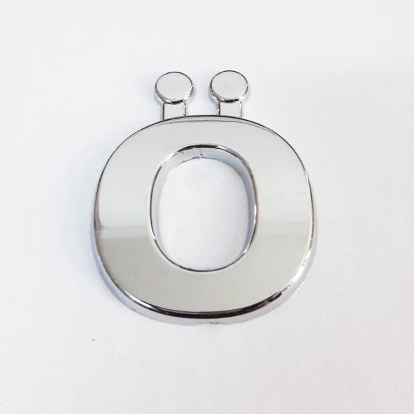 Cemax Ö Harfi  3,75 cm Krom Yapışkanlı - Image 1