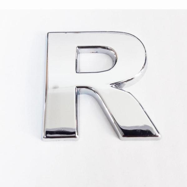 Cemax R Harfi  3,75 cm Krom Yapışkanlı - Image 1