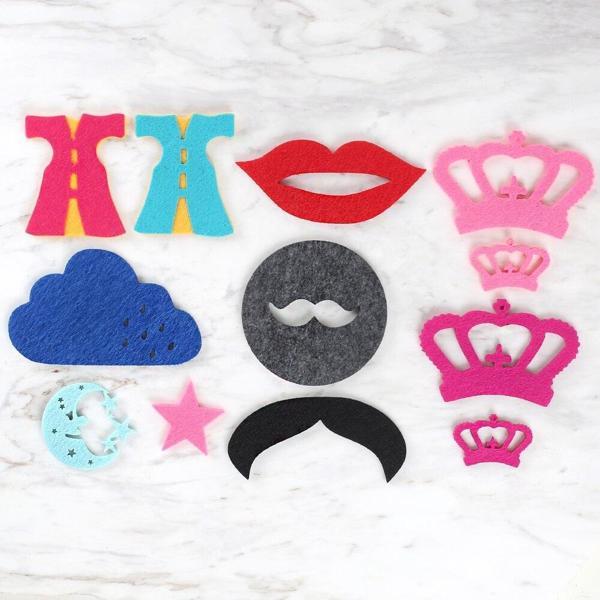 Loren 10 Paket Parti Konseptli Keçe Set-1 - Image 1