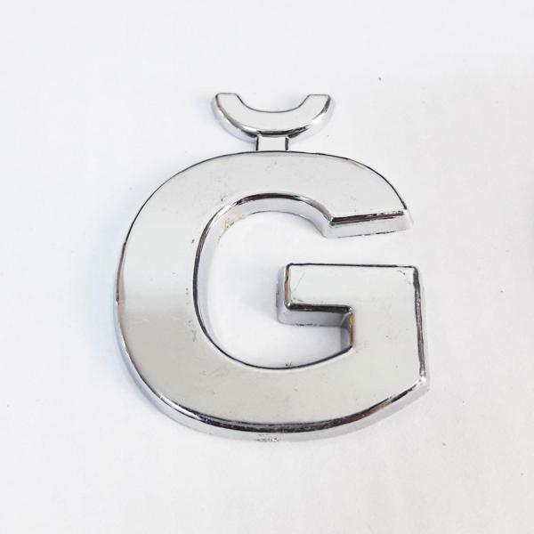 Cemax Ğ Harfi  3,75 cm Krom Yapışkanlı - Image 1