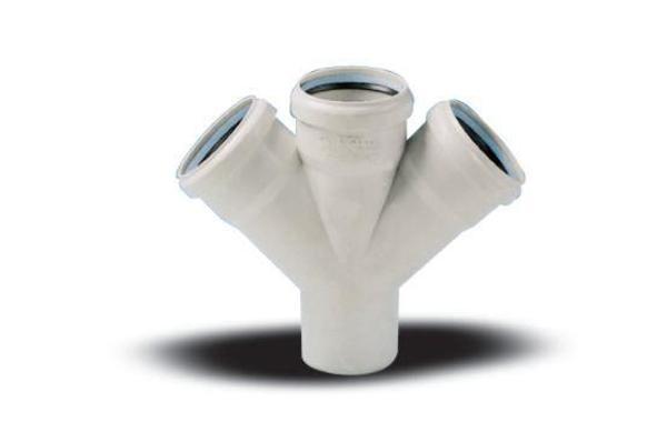 Ege Yıldız 110X110X110 Pvc Çift Çatal  3,2 mm - Image 1