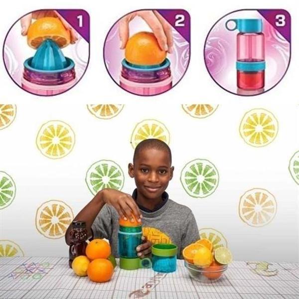 BUFFER® Narenciye Limon Sıkmalı Pratik Detoks Toksin Atıcı Su Matarası Spor Şişesi - Image 1