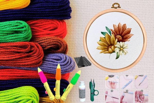 Punch Seti Nakış Seti Kasnaklı Kendin Yap Seti Seri 40 - Image 1