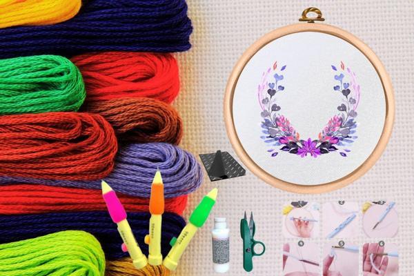 Punch Seti Nakış Seti Kasnaklı Kendin Yap Seti Seri 42 - Image 1