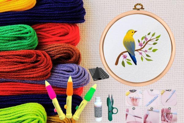 Punch Seti Nakış Seti Kasnaklı Kendin Yap Seti Seri 44 - Image 1