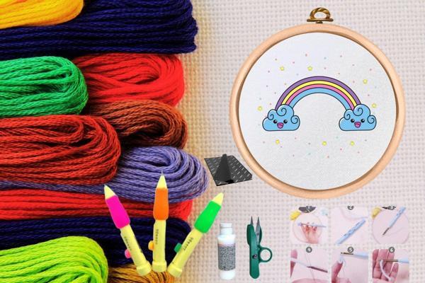 Punch Seti Nakış Seti Kasnaklı Kendin Yap Seti Seri 47 - Image 1