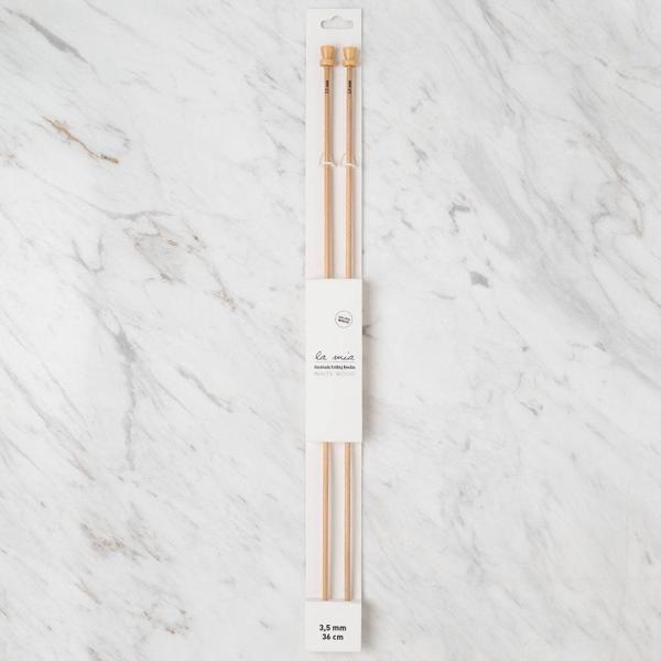 La Mia Whitewood 3.5 mm 36 cm Ahşap Örgü Şişi - Image 1