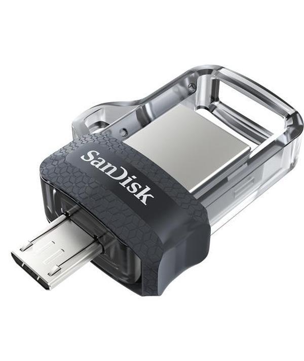 SanDisk Ultra Dual Drive m3.0 64GB Grey & Silver - Image 1