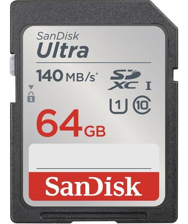 SanDisk Ultra UHS I 64GB SD Card - Image 1