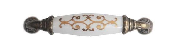 Klasik Silindir Kulp Antik Sarı 96 mm - Image 1