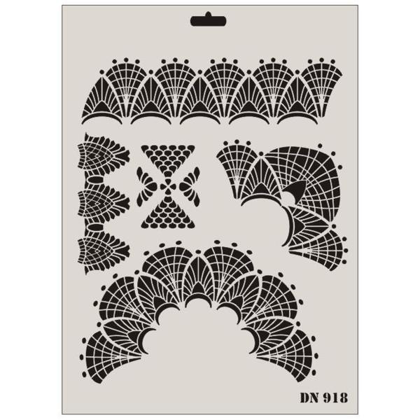 Rich Dantel Seri DN-918 Stencil 35x25 cm - Image 1