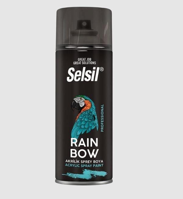 Selsil Rainbow Akrilik Sprey Boya 9010 Parlak Beyaz - Image 1