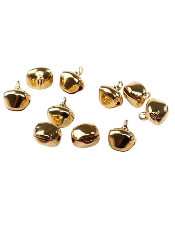 Amigurimi Mini Çan Altın Renk Çan 5'li - Image 1