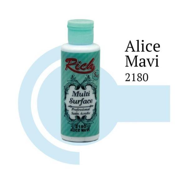 Rich Multi Surface 2180 Alice Mavi Akrilik Boya 120 cc - Image 1