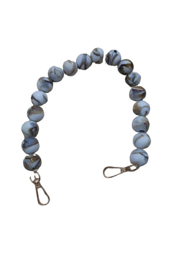 Çanta Askısı 40 cm Akrilik Yuvarlak Beyaz - Image 1