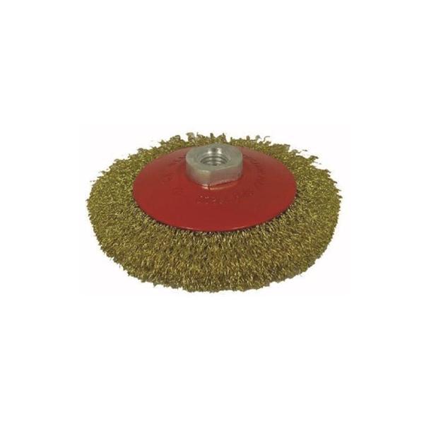 Partner 03032 M14 Vidalı  Sarı Telli Fırça 115 mm - Image 1