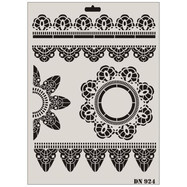 Rich Dantel Seri DN-924 Stencil 35x25 cm - Image 1