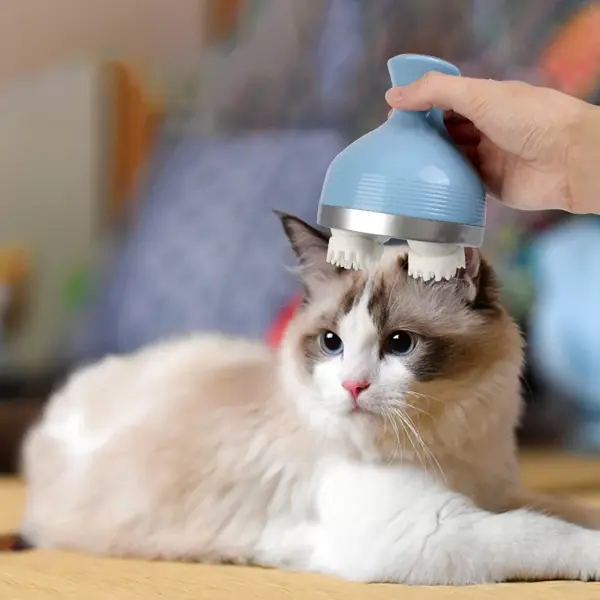 Kedi Otomatik Masaj Cihazı Kedi ve Köpek 3D Kafa Masajı Evcil (5250) - Image 1