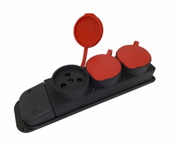 Kauçuk 380 Volt Uzatma 3'lü Priz - Image 1