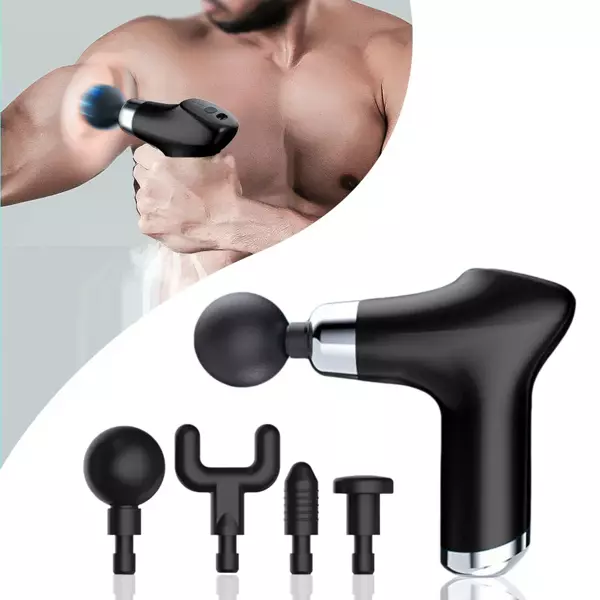 Şarj Edilebilir Küçük Yüz Tabancası Derin Doku Masaj Aleti - 6 Hız Ayarı (5250) - Image 1