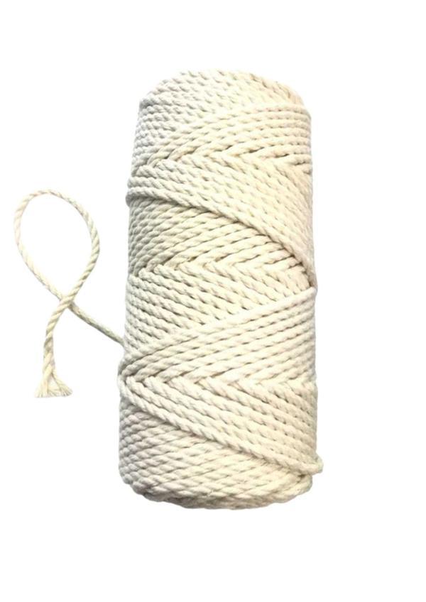 Pamuk Büklüm 3 mm İp krem - Image 1